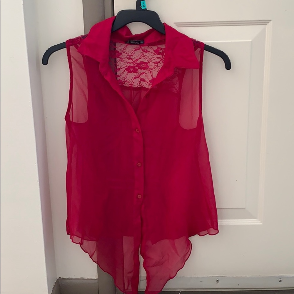 Wet seal tank top